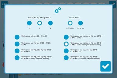 Christmas Shopping maths game