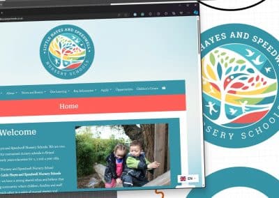 Little Hayes and Speedwell Nursery Schools Website, Logo and Branding