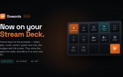 Onwords 1.3.3: two-speaker colours and Stream Deck support